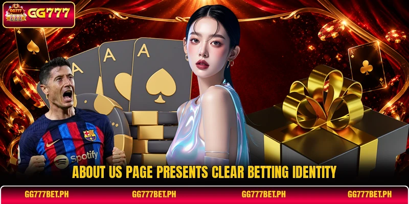 About us page presents clear betting identity