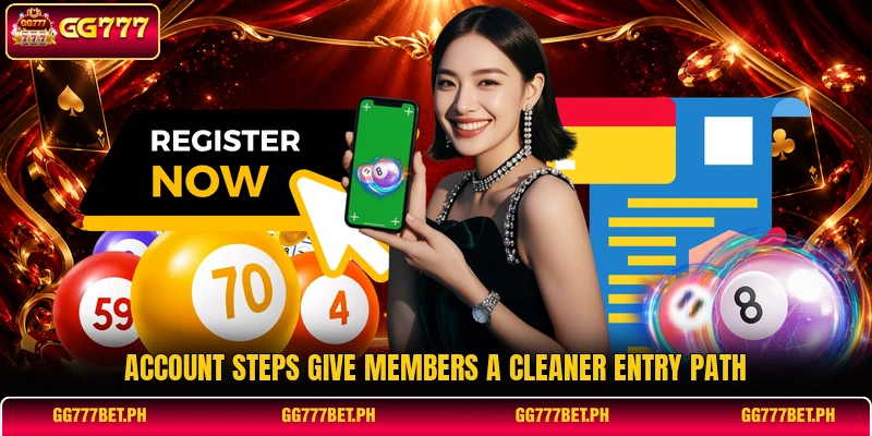 Account steps give members a cleaner entry path Account steps give members a cleaner entry path