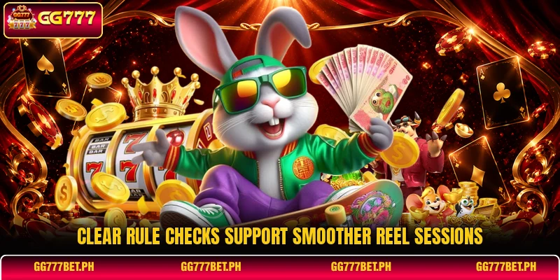 Clear rule checks support smoother reel sessions Clear rule checks support smoother reel sessions