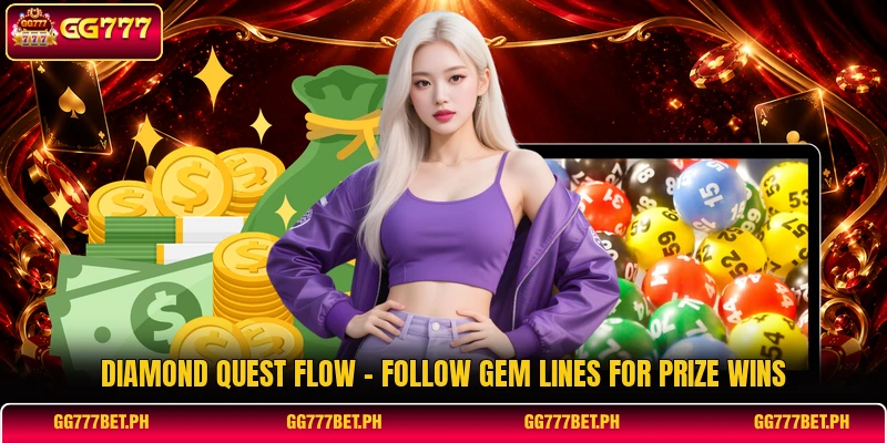 Diamond Quest Flow - Follow Gem Lines For Prize Wins