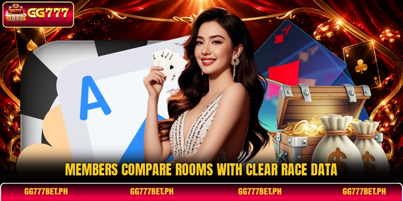 Members compare rooms with clear race data Members compare rooms with clear race data