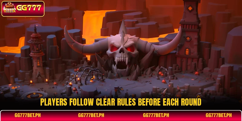 Players follow clear rules before each round Players follow clear rules before each round
