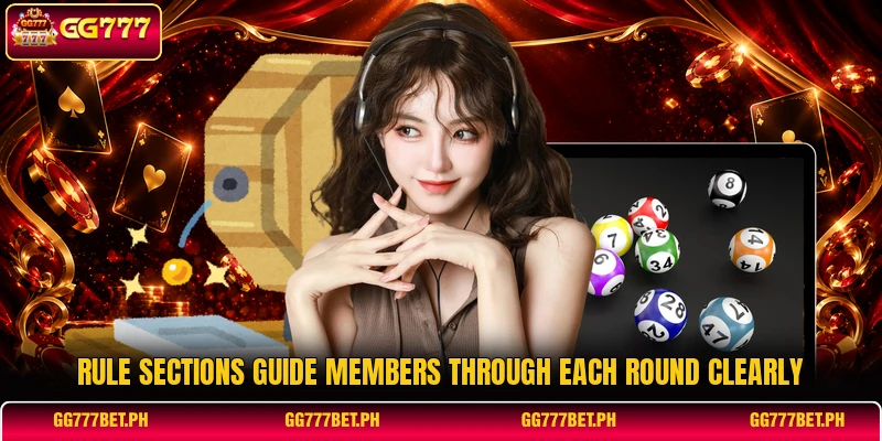 Rule sections guide members through each round clearly Rule sections guide members through each round clearly