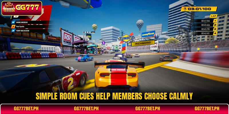 Simple room cues help members choose calmly Simple room cues help members choose calmly